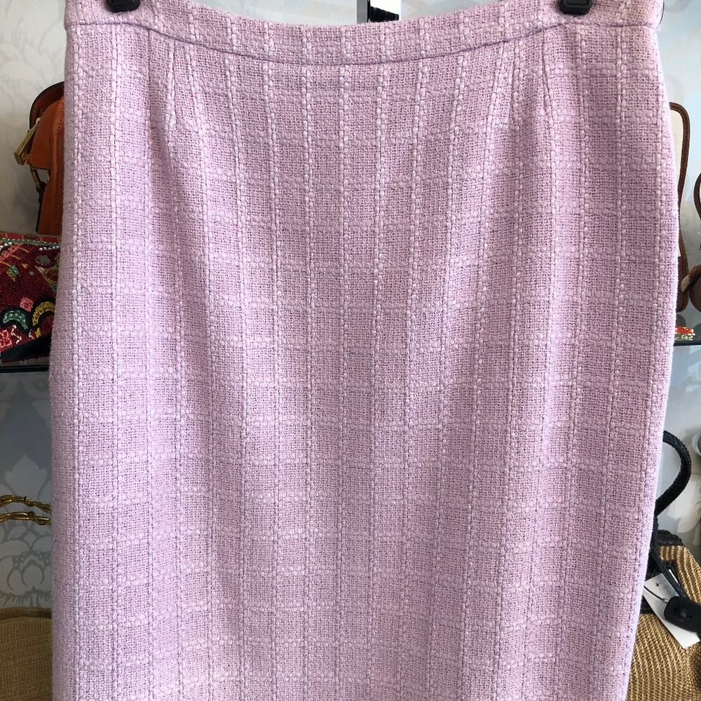 LUCA LUCA Lavender/Pink Linen Blend Knit Skirt